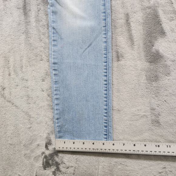 Jessica Simpson Jeans Womens 28 Blue Light Wash Uptown High Rise Raw Hem Stretch - Picture 12 of 13